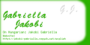gabriella jakobi business card
